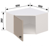 Антресоль А60x60 L/R (320) кухня Сью Світ Меблів
