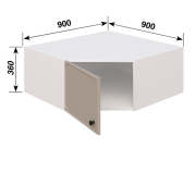 Антресоль А90x90 L/R (570) кухня Сью Світ Меблів