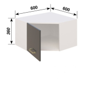 Антресоль А60x60 L/R (320) кухня Ліона Світ Меблів