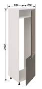 Пенал 60 Х L/R (h-720) кухня Ліона Світ Меблів