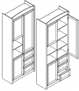 Пенал REG3D3S Салерно Gerbor