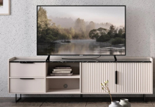 ТВ тумба RTV2D2S Фреско кашемір / темний мармур ВМК (БРВ)