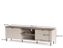 ТВ тумба 2D/180 Evo Mebel Bos