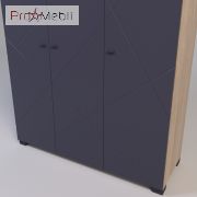 Шкаф 3-х дверный Х-27 X-Скаут графит Санти
