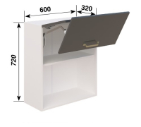 Шафка верхня В60Б Free Fold LED (h-720) кухня Ліона Світ Меблів