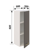 Шафка верхня В50 L/R (h-920) кухня Ліона Світ Меблів