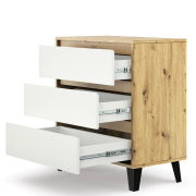Комод 3S/70 Borg дуб артізан / білий Mebel Bos