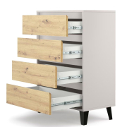 Комод 4S/70 Borg кашемір / дуб артізан Mebel Bos