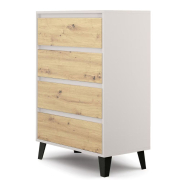 Комод 4S/70 Borg кашемір / дуб артізан Mebel Bos