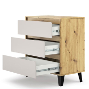 Комод 3S/70 Borg дуб артізан / кашемір Mebel Bos