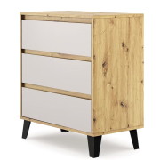 Комод 3S/70 Borg дуб артізан / кашемір Mebel Bos