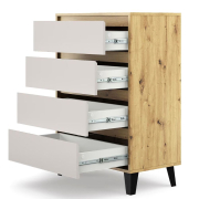 Комод 4S/70 Borg дуб артізан / кашемір Mebel Bos