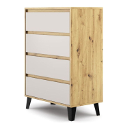 Комод 4S/70 Borg дуб артізан / кашемір Mebel Bos