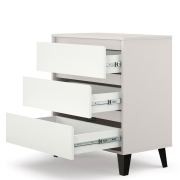 Комод 3S/70 Borg кашемір / білий Mebel Bos