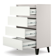 Комод 4S/70 Borg кашемір / білий Mebel Bos