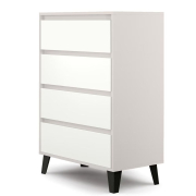 Комод 4S/70 Borg кашемір / білий Mebel Bos