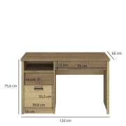 Стіл письмовий 1D2S/120 Denzel Mebel Bos