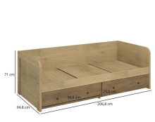 Ліжко 2S/90 Denzel Mebel Bos