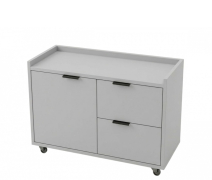 Тумба мобільна WS-2S-1D Work Space попелястий Loft Design