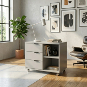 Тумба мобільна WS-3S Work Space попелястий Loft Design