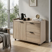 Тумба мобільна WS-2S-1D Work Space дуб сонома Loft Design
