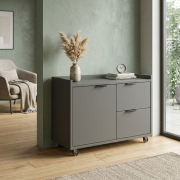 Тумба мобільна WS-2S-1D Work Space антрацит Loft Design