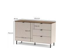 Комод 1D3S Evo Mebel Bos