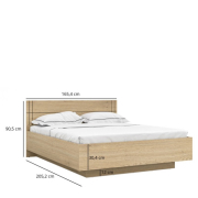 Ліжко з підйомним механізмом 160 Cross Line Mebel Bos