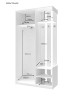 Передпокій City One Door білий Doros