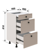Тумба нижня Н40Ш Lux кухня Сью Світ Меблів