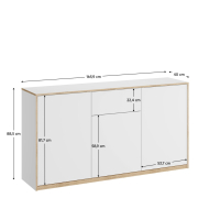 Комод 3D1S Complex white Mebel Bos