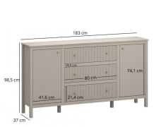 Комод 2D3S Kleo Mebel Bos