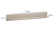 Настенная полка 160 Kleo Mebel Bos