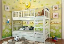 Двухъярусная кровать Смайл 80x190 Арбор Древ