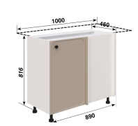 Тумба нижня Н100 L/R кухня Сью Світ Меблів