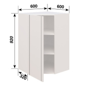 Шкафчик верхний В60x60 (h-920) кухня Полоска Світ Меблів
