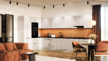 Пенал 60 ДШ Lux під духовку та мікрохвильову (h-920) кухня Роуз Світ Меблів