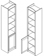 Пенал открытый REG1D L/P Салерно Gerbor