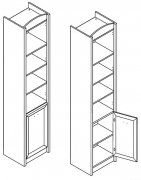Пенал открытый REG1D L/P Салерно Gerbor