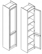 Пенал закрытый REG2D L/P Салерно Gerbor