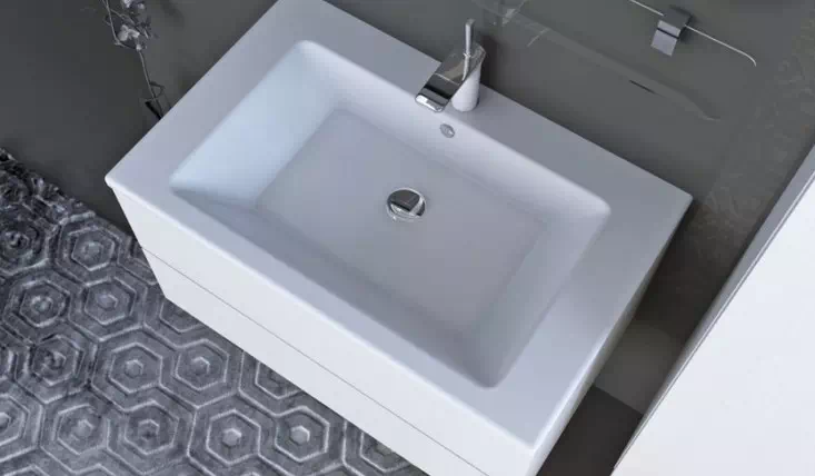 Комплект мебели для ванной Rimini ясень беленый Botticelli