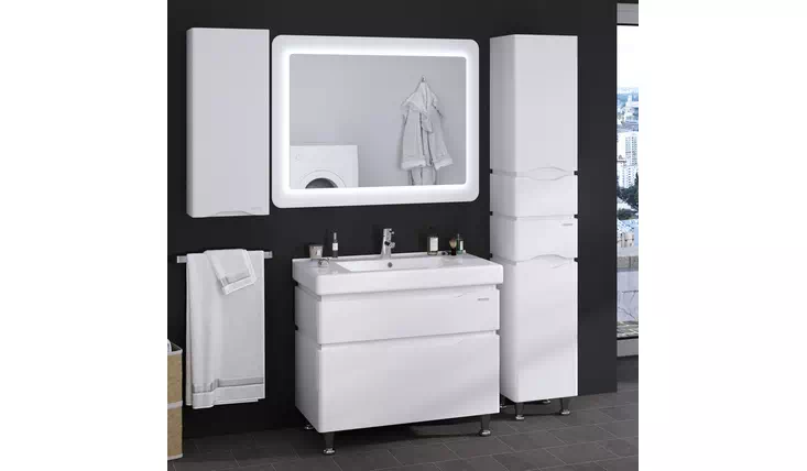 Мебель для ванной комнаты Alessa белая Sanwerk