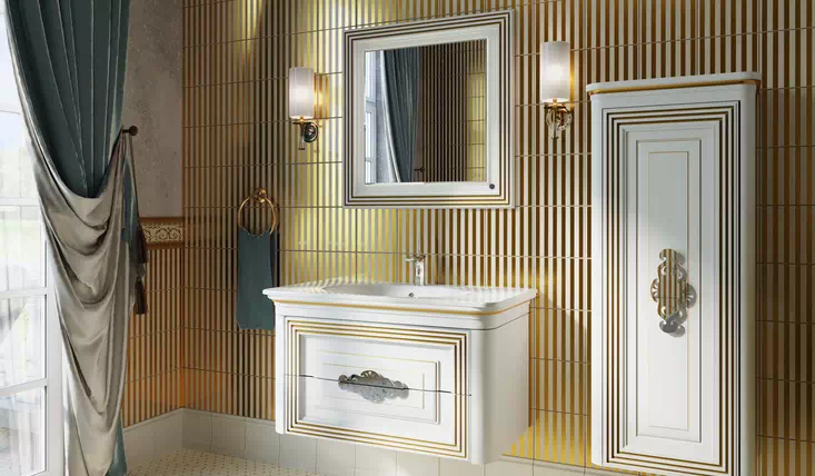 Мебель для ванной Treviso Botticelli в белом цвете