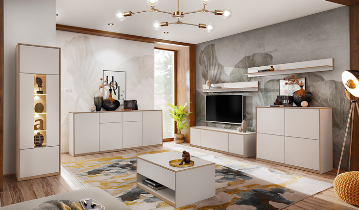Меблі для вітальні Complex white Mebel Bos