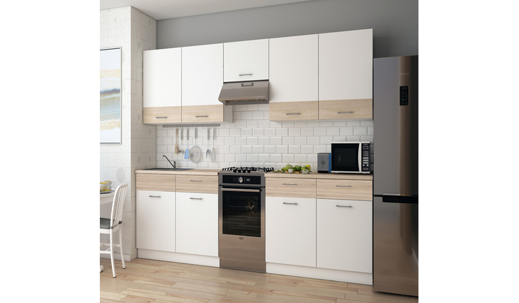 Кухня посекційна Лея біла Doros