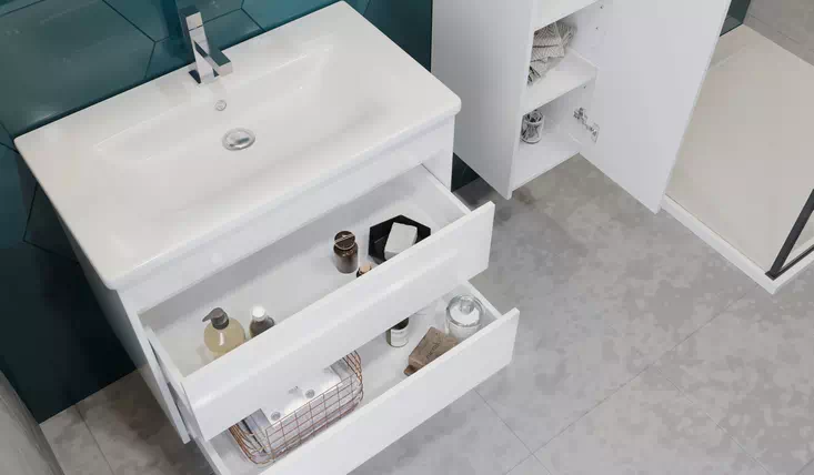 Комплект мебели для ванной подвесной Luton Ювента