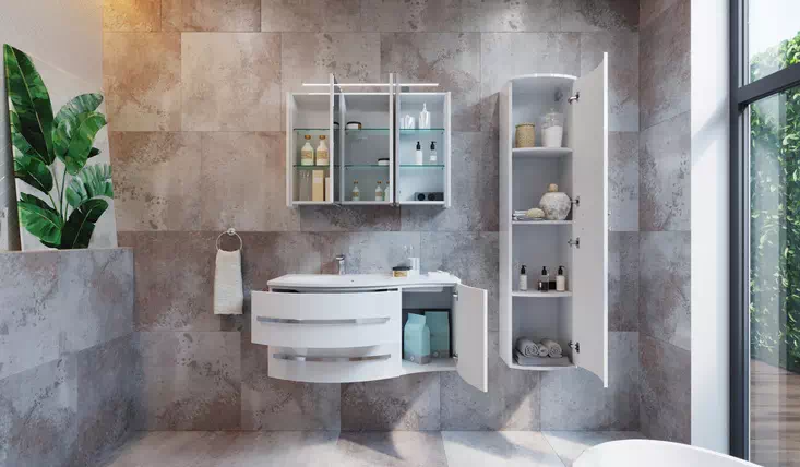 Комплект мебели для ванной Vanessa Botticelli в белом