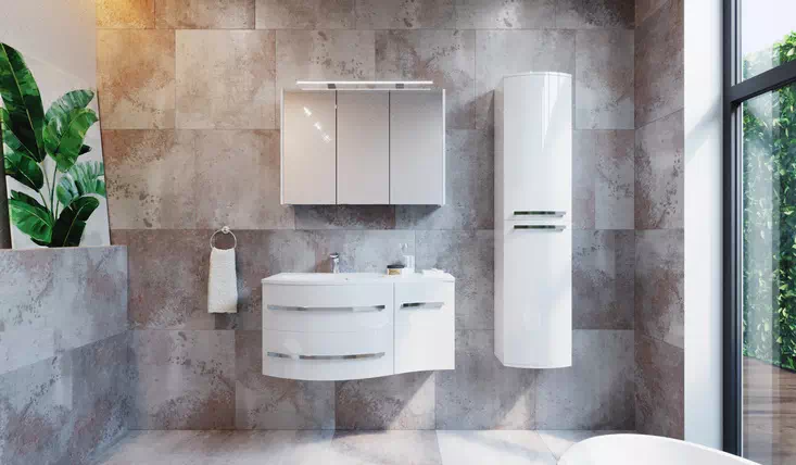 Меблі для ванної кімнати Vanessa Botticelli в білому кольорі