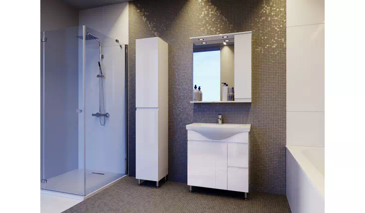 Мебель для комфортной и современной ванной комнаты Моника Ювента