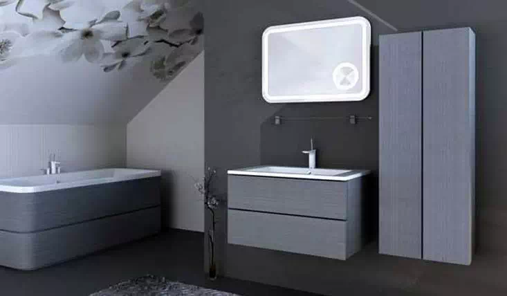 Меблі для ванної Rimini Botticelli в кольорі дуб графіт